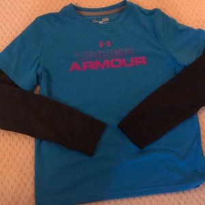 Boys Underarmour long sleeve tshirt
